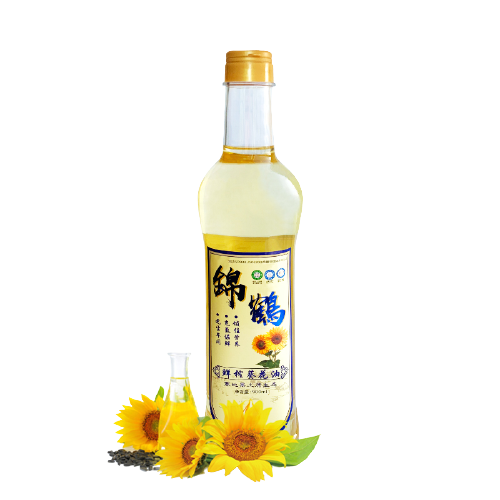 锦鹤 鲜榨葵花油 900ml/瓶