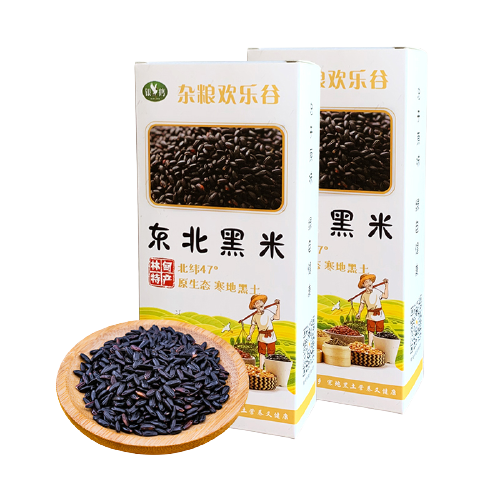 银鹤 东北黑米 500g/盒