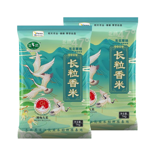 银鹤 寒地长粒香大米 1kg/袋